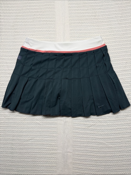Nike Dresses & Skirts - Nike Women’s Black Pleated Tennis/Golf Skirt with White and Coral Waistband
